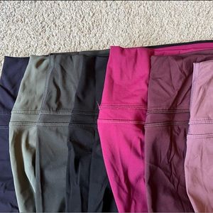 CRZ Yoga 25” 7/8 Ankle Leggings - 7 Pair Lot ALL SIZE LARGE